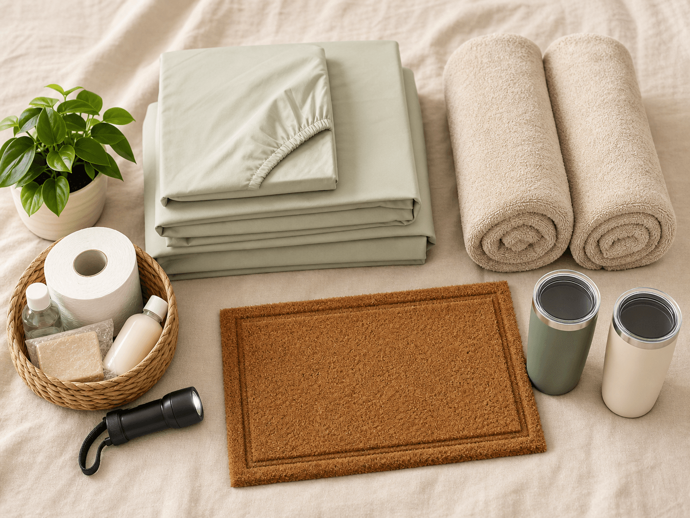 First Night Box flat lay
